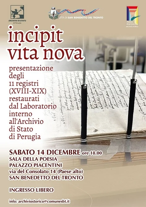 Restaurati undici registri della “Comunità di San Benedetto”