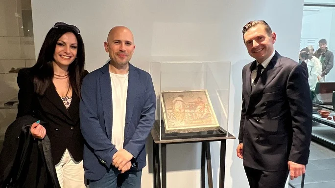 Folignano - Dal Piceno a Pompei, il mosaico ritrovato al centro dell’incontro con Zuchtriegel