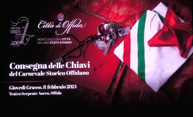 Consegnate ad Offida le chiavi della città anche per il Carnevale 2024