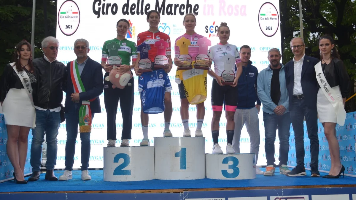Giro delle Marche in Rosa: doppia felicità per Valeria Valgonen a Offida nella frazione di chiusura