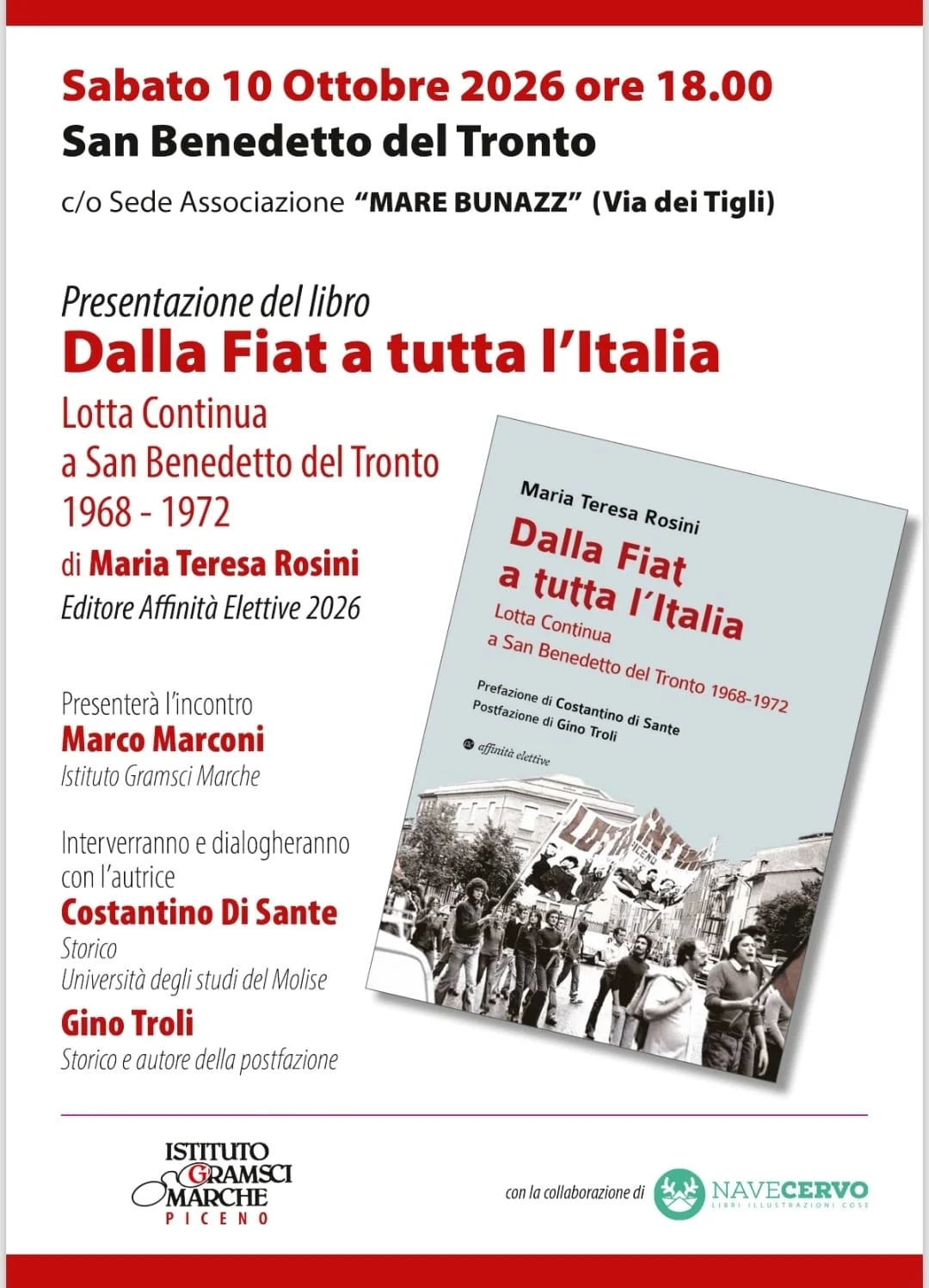 Presentazione del libro " DALLA FIAT A TUTTA L'ITALIA"