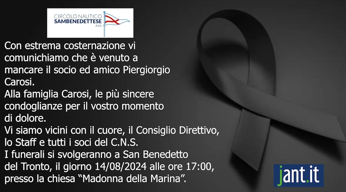 E' morto l'ingegner Piergiorgio Carosi